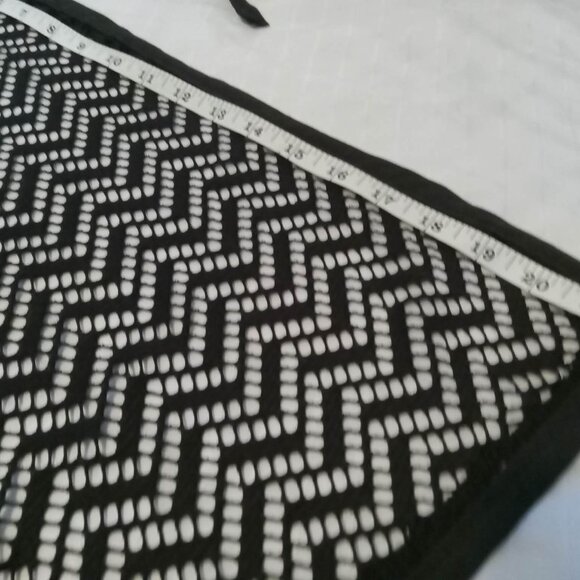 Black stretch hand made lace bathrobe, skirt, or cape - Picture 9 of 9